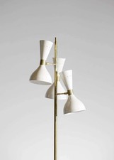 Mid Century Floor Lamp Brass