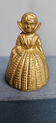 Vintage brass crinoline lady - crinoline,