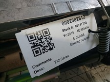  MERCEDES E CLASS STEERING COLUMN E250 CDI AMG LINE Diesel A218460001609-16