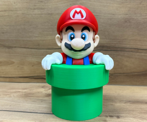 Mario bros pipe printed - pipe, 3d
