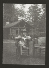 Old Boy Scout - Christmas Card - Baden Powell at Gilwell Park in 1935