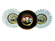 Plates-Porcelain -Japanse Chokin Plates with Gold Trim