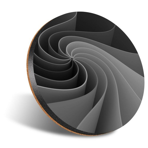 Round 12cm coaster bw - 1,