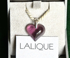 Lalique Purple Heart Pendant
