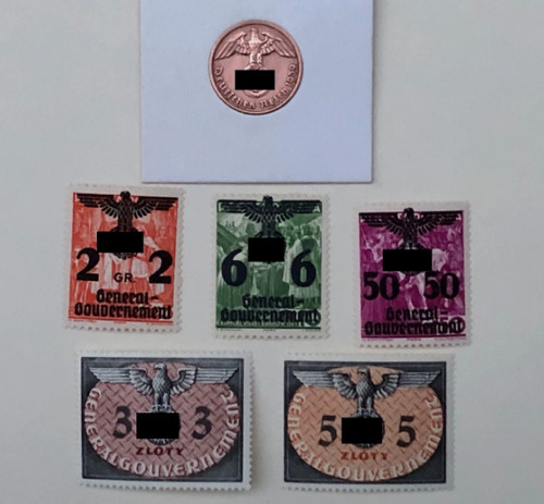 Poland stamps german - poland,