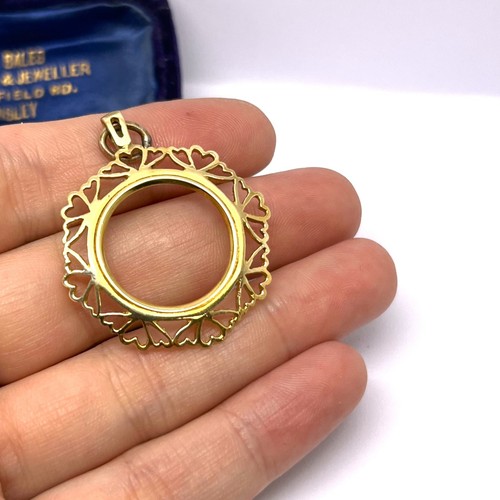 Vintage 9ct gold half - 9ct,