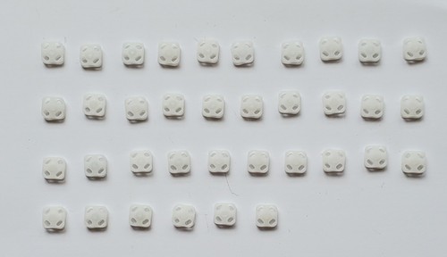 Square white plastic - square,,