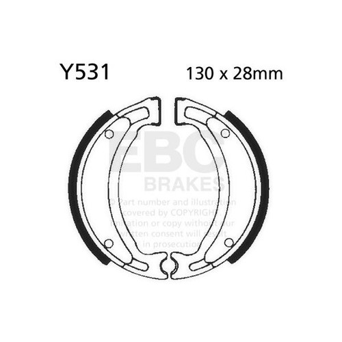 Ebc brake shoe - ebc, (5)