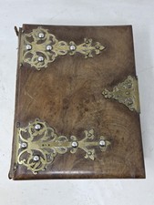 Antique Walnut And Brass