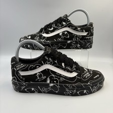 VANS X PEANUTS Snoopy Black & White Old Skool Ltd Ed Size UK 4, EUR 36.5, US 6.5