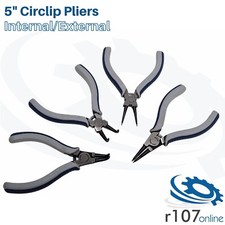 Blue Point 4pc Mini Circlip Pliers, 5" Internal & External - As sold by Snap On.