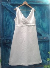 Womens Satin Dress Size 12 Alfred Sung Unique empire line party cocktail wedding