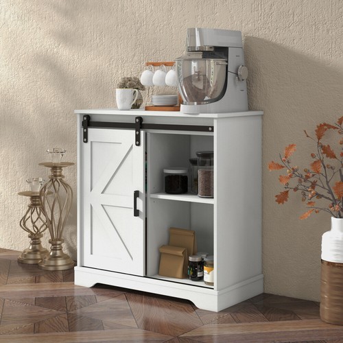 Sliding barn door buffet - sliding,