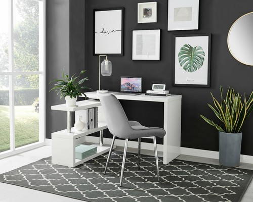 Siena white high - high, gloss