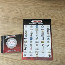 GENUINE JANOME Giga Hoop Embroidery Collection 1 - CD 50 Designs - Stitchitize