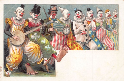 Greetings clowns band banjo - greetings,