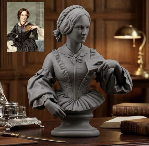 Charlotte bronte bust statue - charlotte,