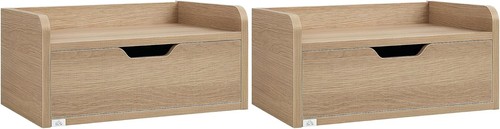 Homcom floating nightstands - homcom,
