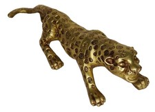 Panther Statue Handmade Brass