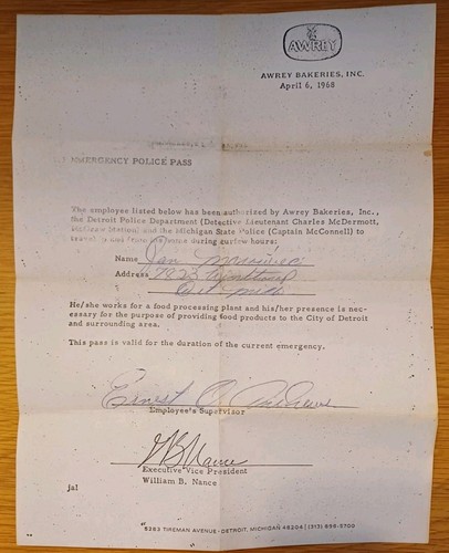 Vintage detroit riots document - riots,