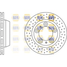 2x Brake Discs Vented Grooved
