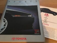 1990 TOYOTA SPORTS COLOUR UK SALES BROCHURE - SUPRA CELICA MR2 COROLLA GTi16