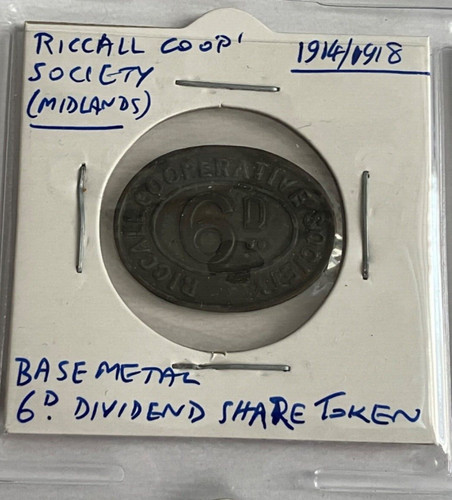 Riccall cooperative society - , 6d