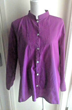 PENNY PLAIN PURPLE CERISE LONG SLEEVED BLOUSE TUNIC UK 14 EXCELLENT CONDITION