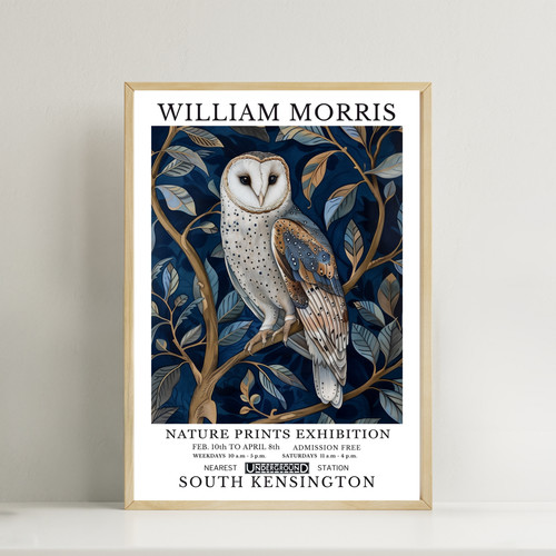 William morris owl print no3 - william,