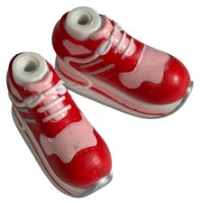 Bratz Jade Sneakers Trainers 2001 Only Used Doll Accessory Red Pink Shoes