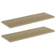 2 Pack Melamine Shelf - Light