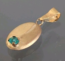 Dainty 18k Gold Emerald Coffee