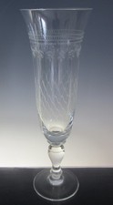 Single Pall Mall/Lady Hamilton Champagne Flute Glass, Baluster Stem