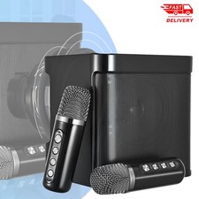 Portable Wireless Bluetooth Speaker With 2 Microphones USB Rechargeable AUX Port