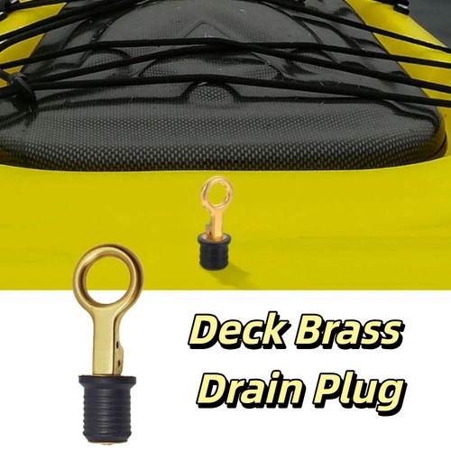 Deck brass drain plug - deck,