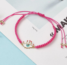 5 x Pretty Eye Charm Pink