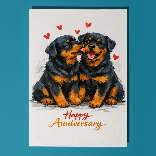 Rottweiler dogs puppies - puppies, happy