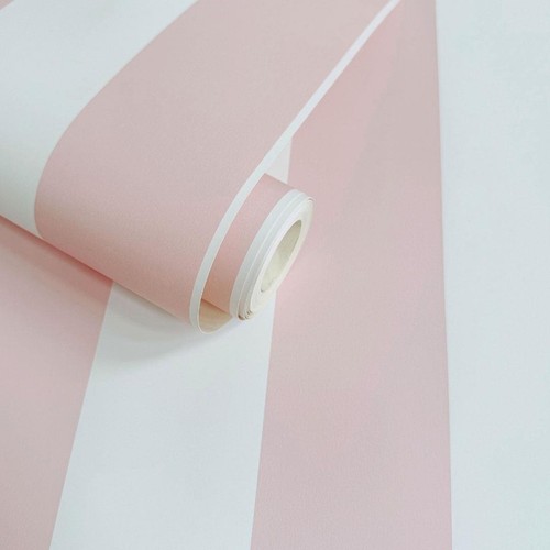 Regency stripe wallpaper pink - regency,