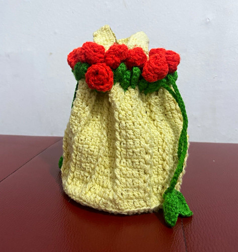 Handmade crochet tote bag - crochet,