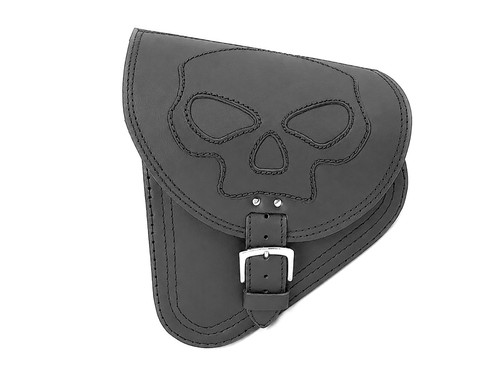Leather swingarm saddle bag - swingarm,