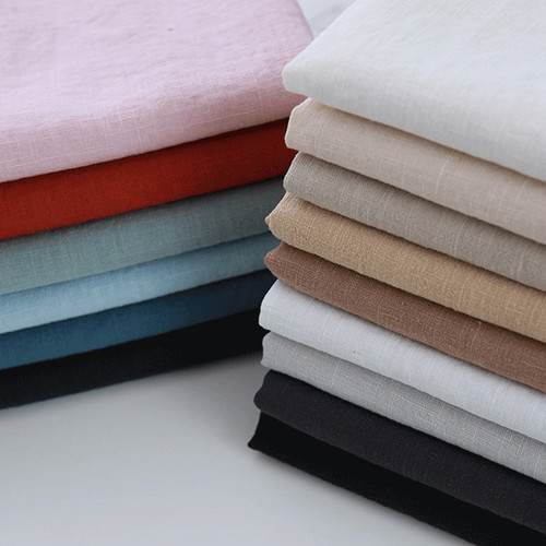 100 linen fabric washed - fabric,