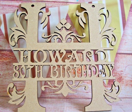 Monogram letters names with