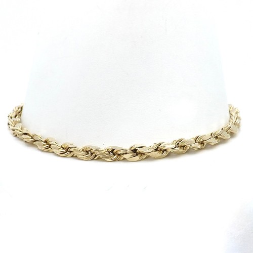 14k gold rope link - rope, bracelet