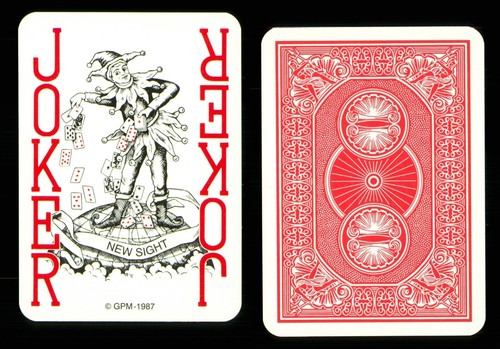 Playing card joker - joker, red
