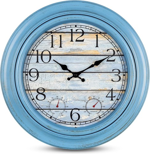 Garden wall clock thermometer - garden,