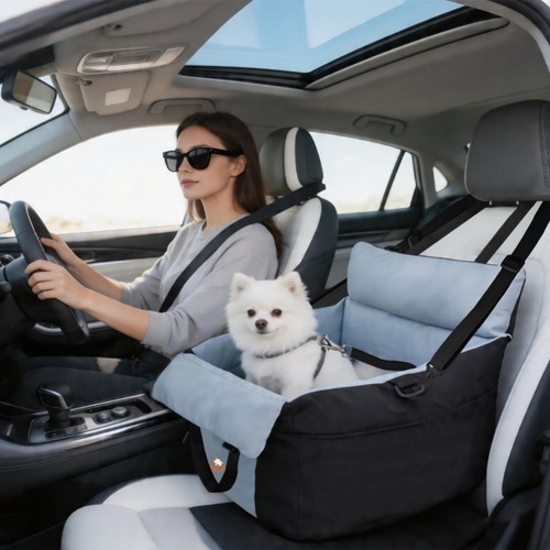 Sturdy dog car seat booster - car,