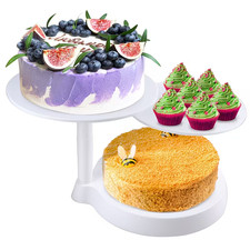 3 Tier White Round Cake Rack
