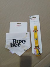 Cath Kidston Bees Soft Fabric Dog Lead Small 150x2cm & Matching Bandana 