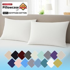 Pack Of 4 - 100% Egyptian Cotton 400 Thread Count Oxford / Housewife Pillow Case