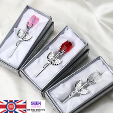 Crystal Glass Rose Flower Gift